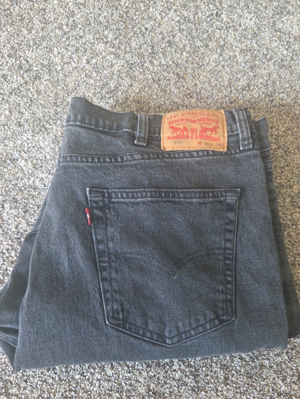 Levi's Men’s Charcoal Straight Jeans